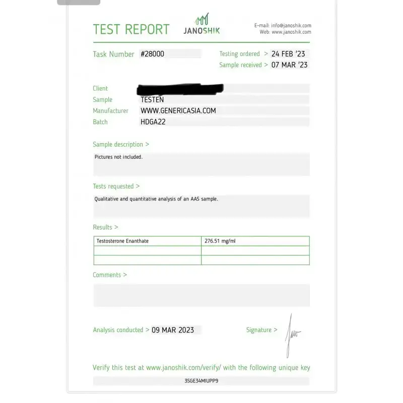 Testosterone Enanthate 250 (5 amps)