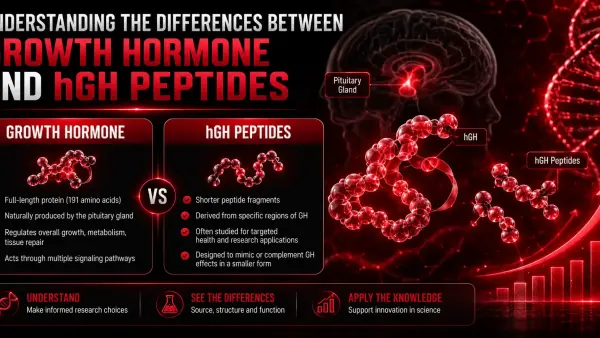 Understanding the Differences Between Growth Hormone and hGH Peptides