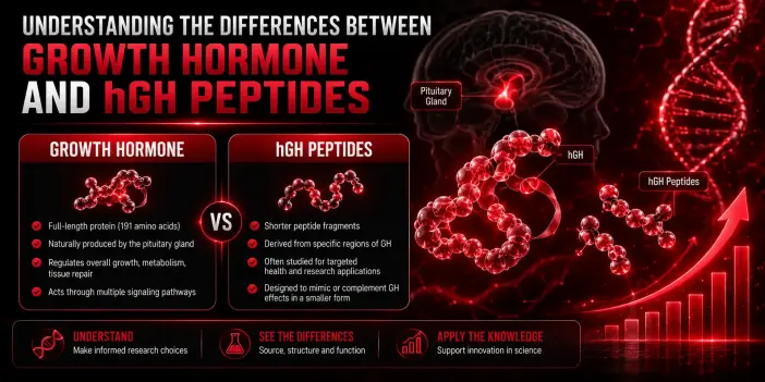 Understanding the Differences Between Growth Hormone and hGH Peptides